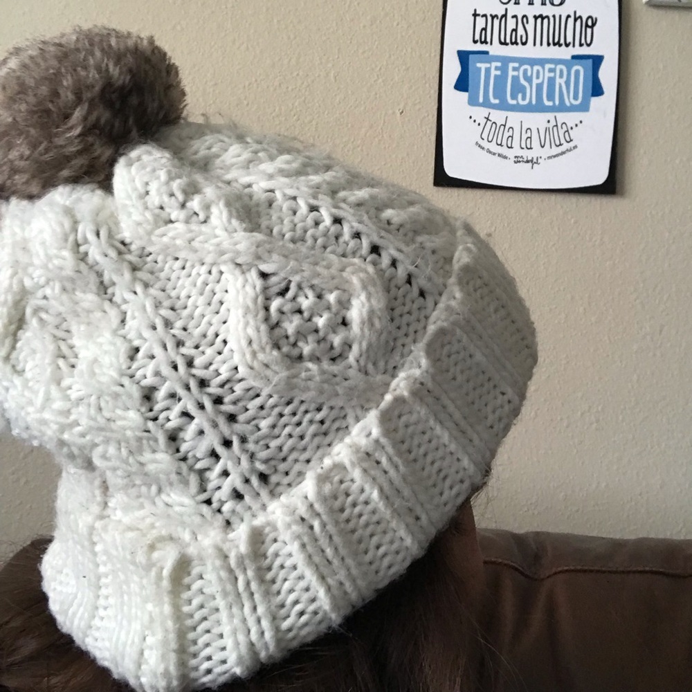 White winter hat